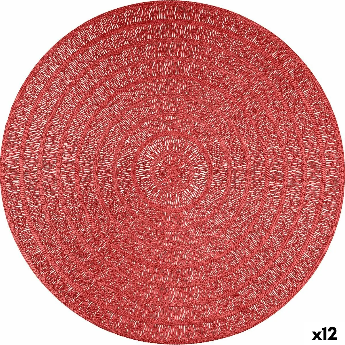 Sottopentola Quid Habitat Rosso Plastica Ø 38 cm (12 Unità)