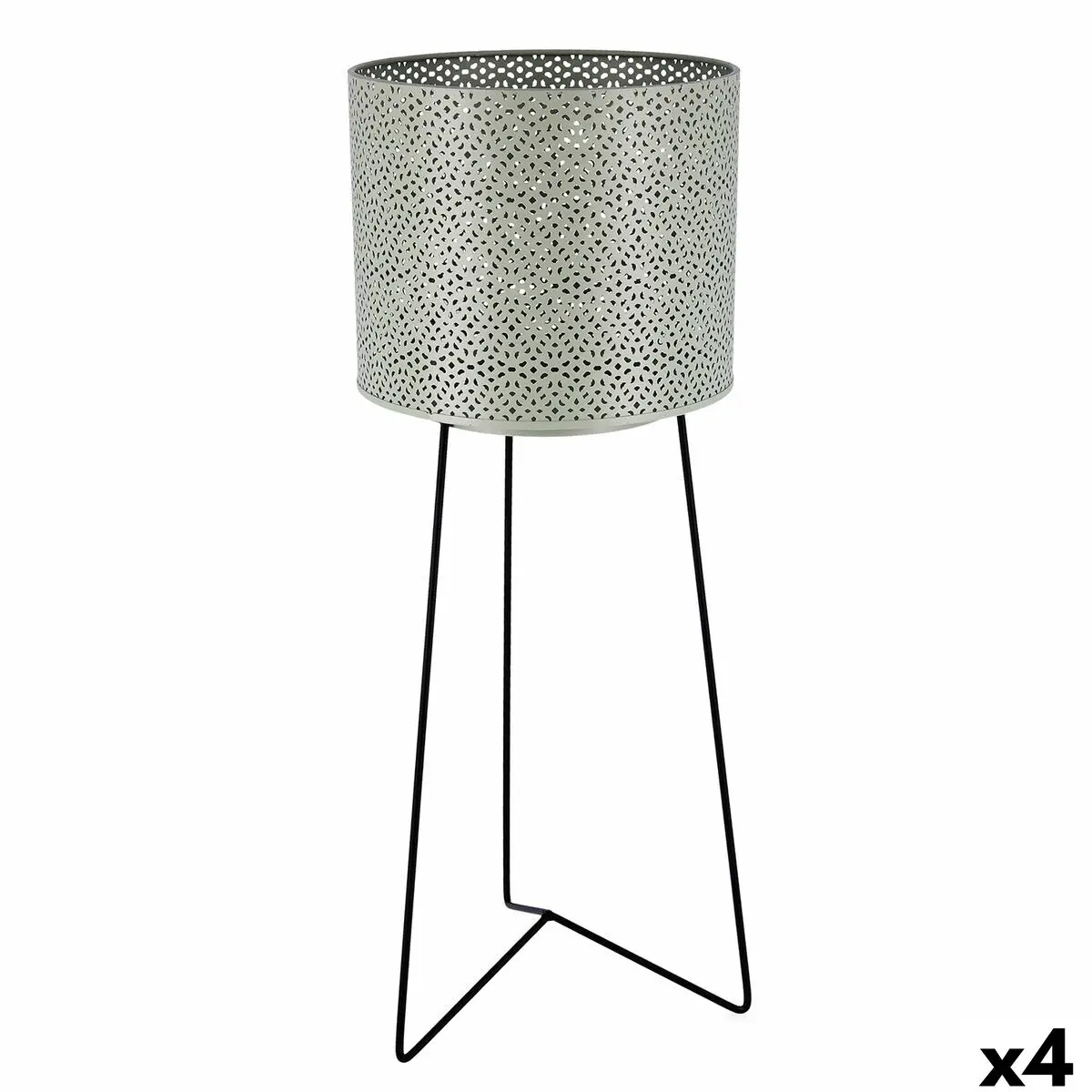 Vaso con supporto Vinthera Moa Verde Metallo 22 x 22 x 58 cm (4 Unità)