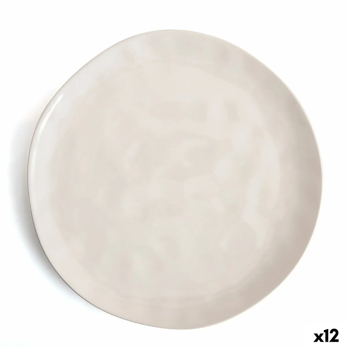 Piatto da pranzo Bidasoa Cosmos Bianco Ceramica 26 cm (12 Unità)