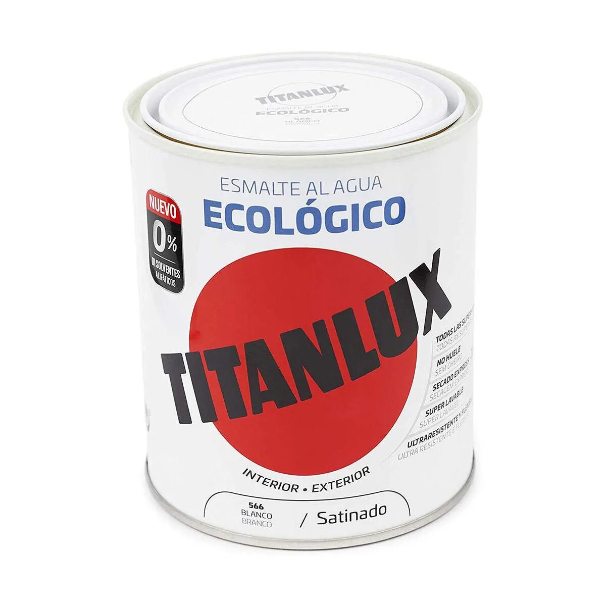 Vernice Titanlux 01t056634 750 ml Smalto per finiture Bianco Raso