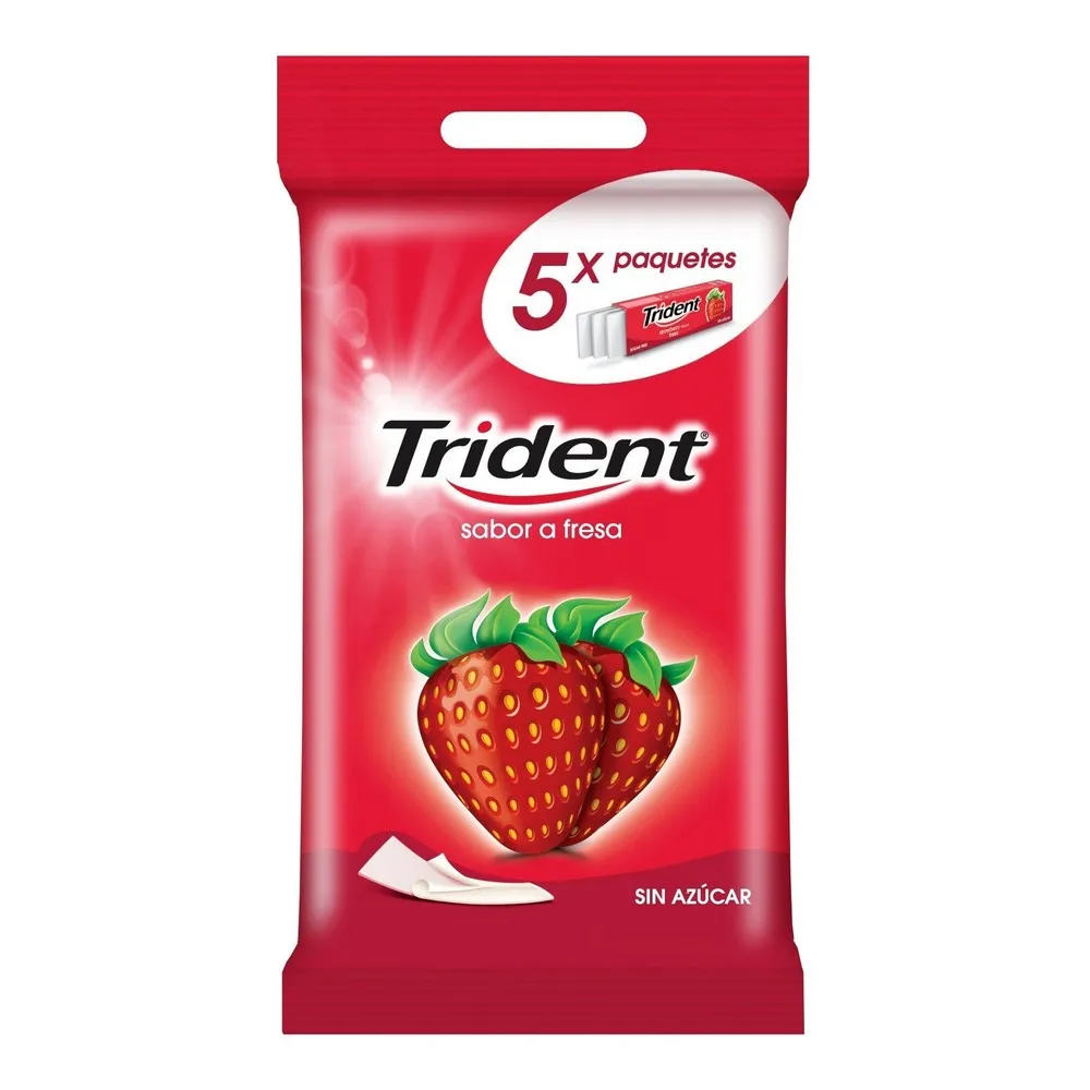 Chewing Gum Trident Fragola (5 packs)