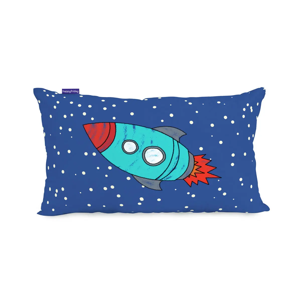 Fodera per cuscino HappyFriday Mr Fox Space Rocket Multicolore 50 x 30 cm