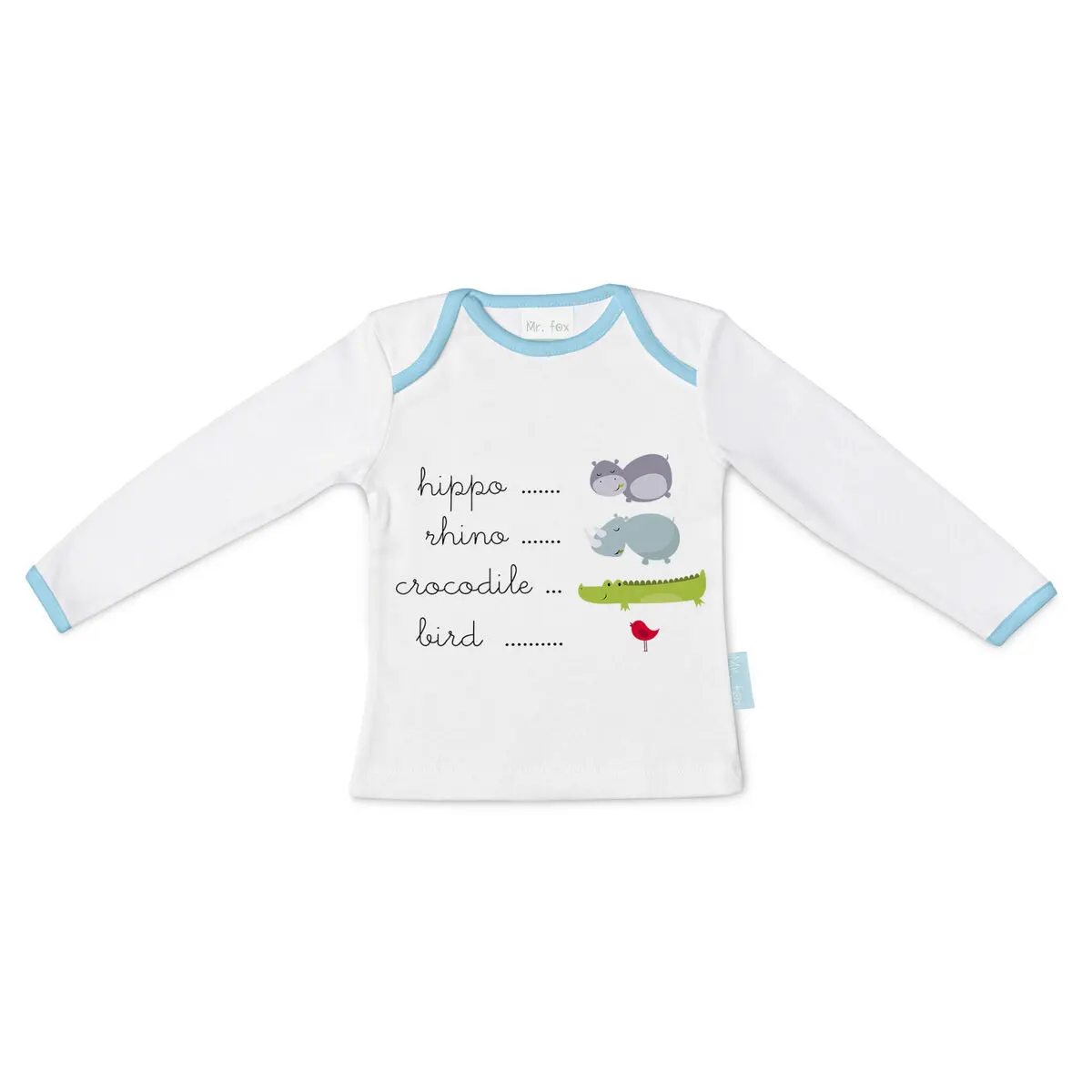 Maglia a Maniche Lunghe per Bambini HappyFriday Mr Fox Hippo Multicolore 18-24 meses