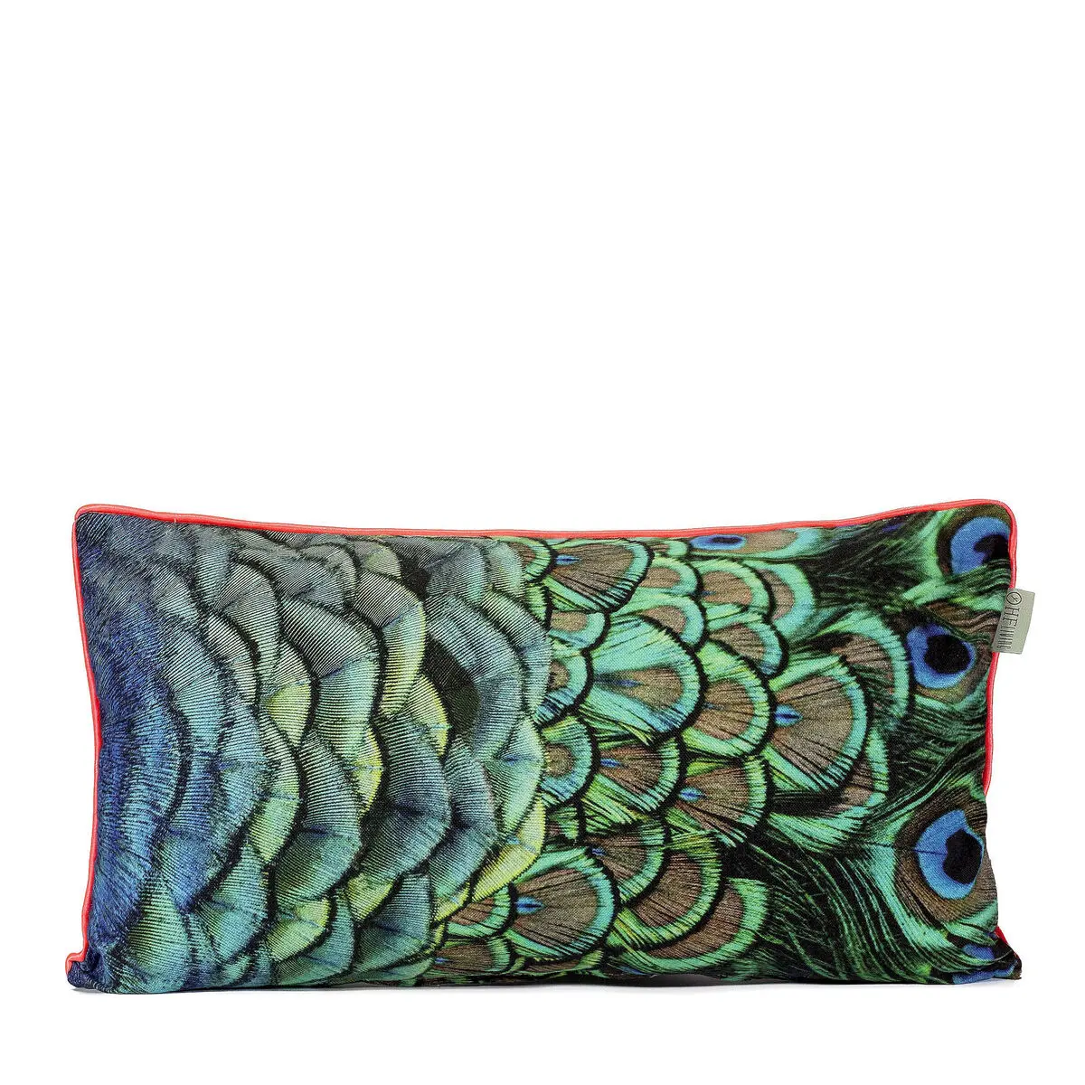 Fodera per cuscino HappyFriday HF Living Peacock Multicolore 50 x 30 cm