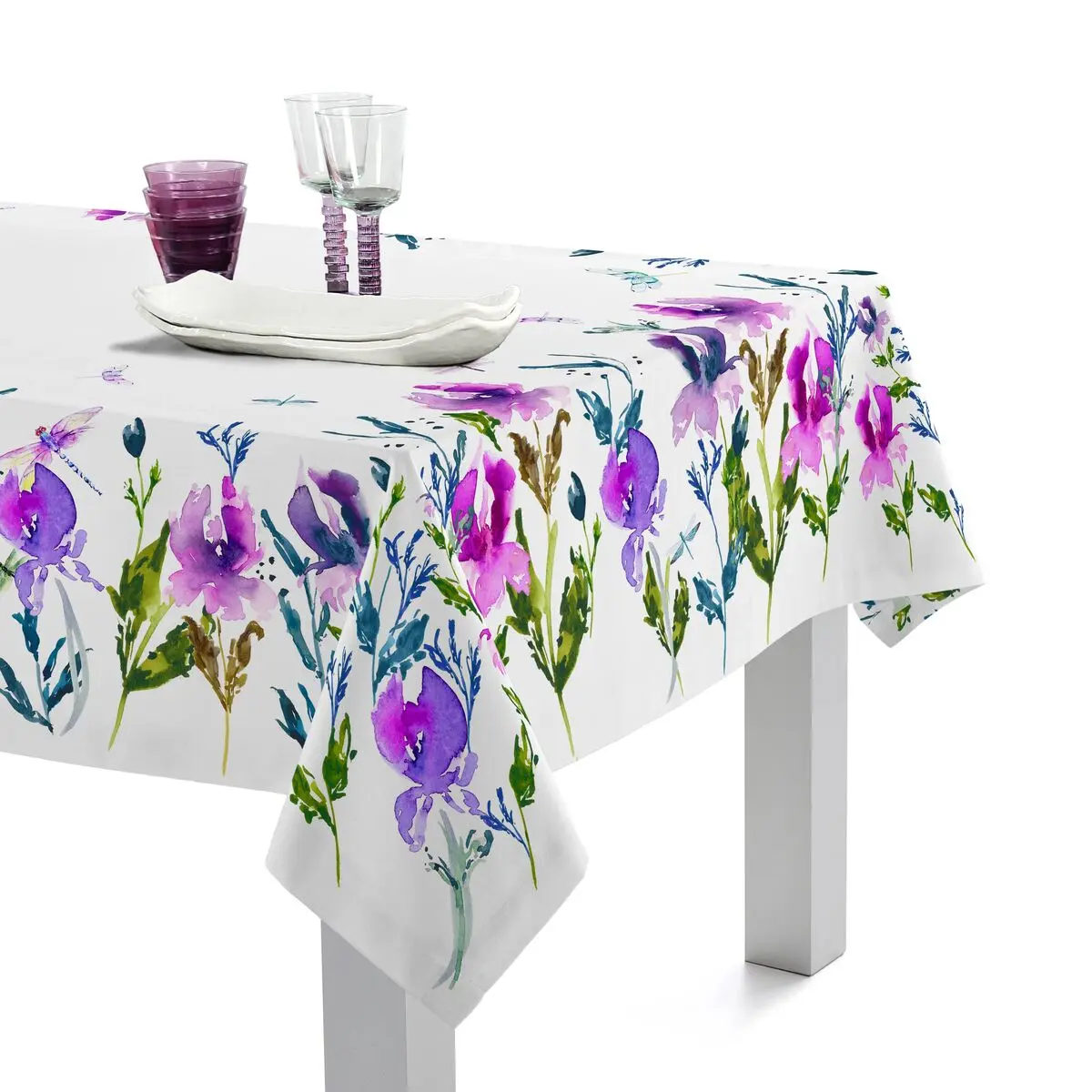 Tovaglia HappyFriday Midnight iris Multicolore 150 x 250 cm