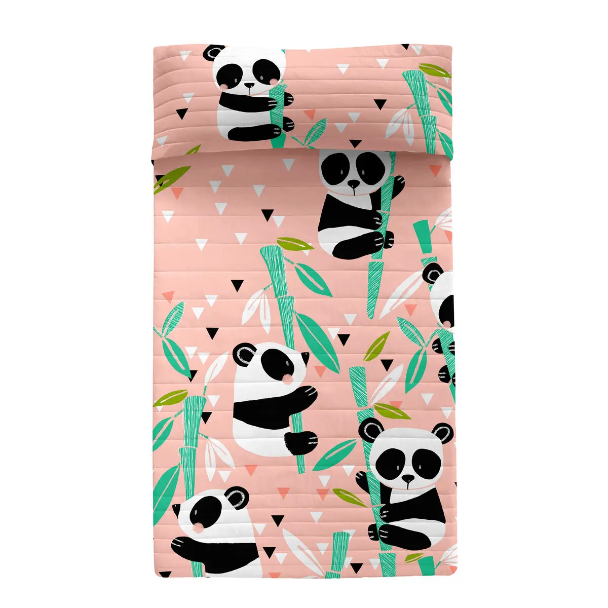 Trapunta HappyFriday Moshi Moshi Rosa 180 x 260 cm Panda