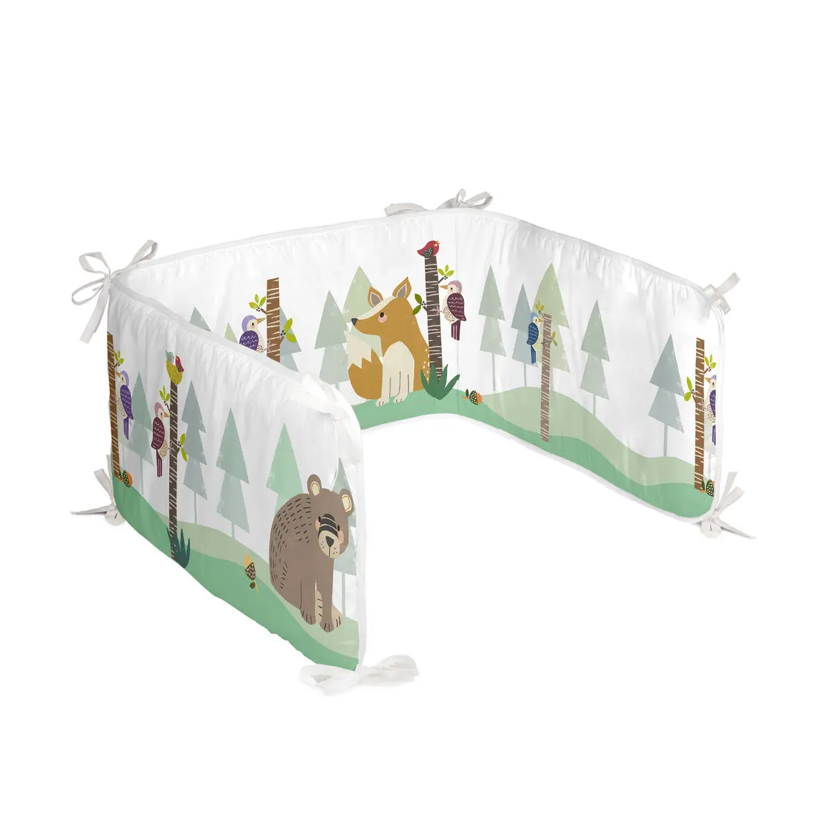 Paracolpi per culla HappyFriday Moshi Moshi Harvestwood Multicolore 210 x 40 cm