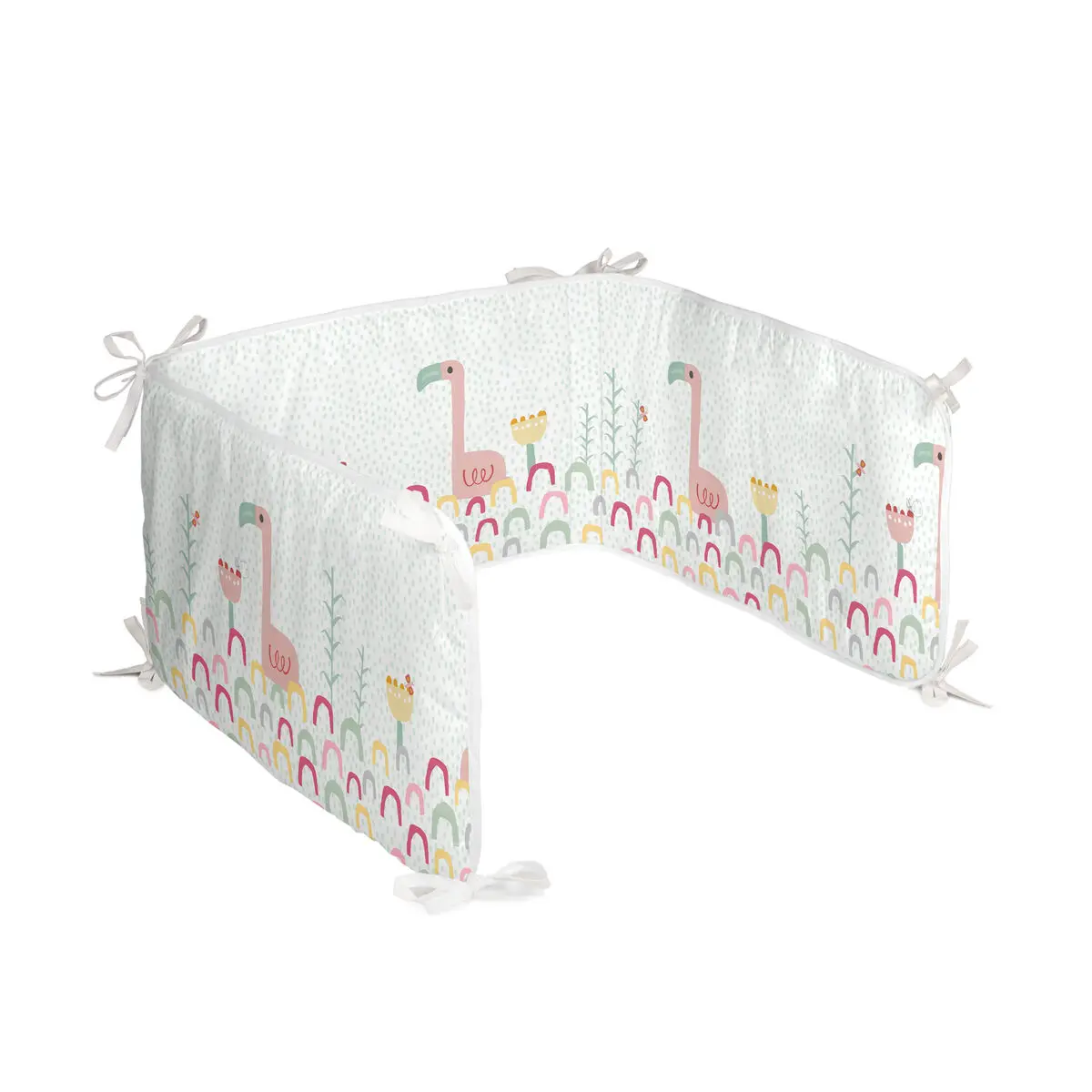 Paracolpi per culla HappyFriday Moshi Moshi Hola Multicolore 210 x 40 cm