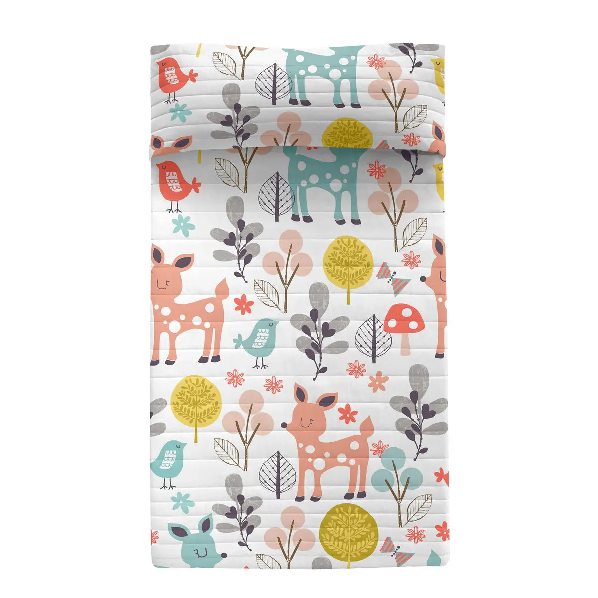 Trapunta HappyFriday Moshi Moshi Multicolore 180 x 260 cm Cervo Bosco