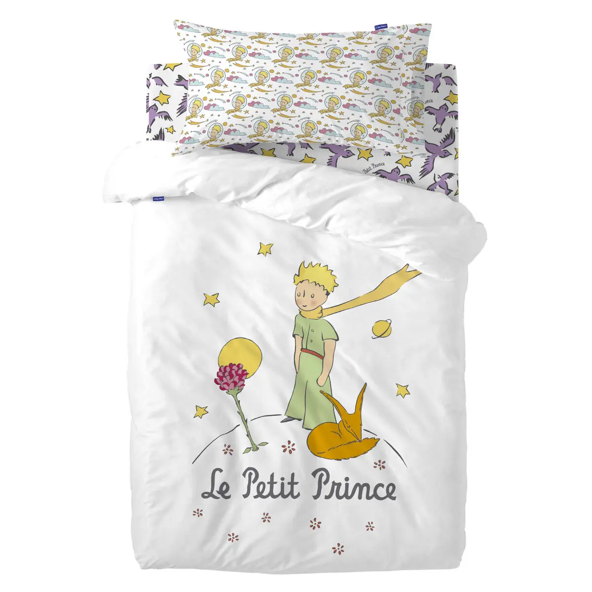 Set di copripiumino HappyFriday Le Petit Prince Ses Amis Multicolore Culla Neonato 2 Pezzi