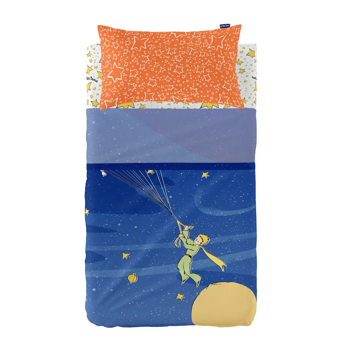 Set di Lenzuola HappyFriday Le Petit Prince Migration Multicolore Culla Neonato 2 Pezzi