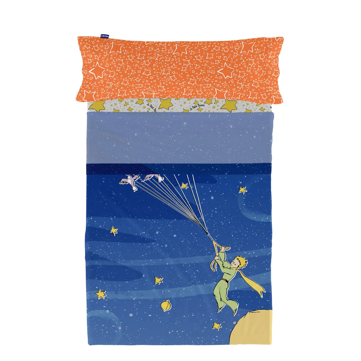 Set di Lenzuola HappyFriday Le Petit Prince Migration Multicolore Singolo 2 Pezzi