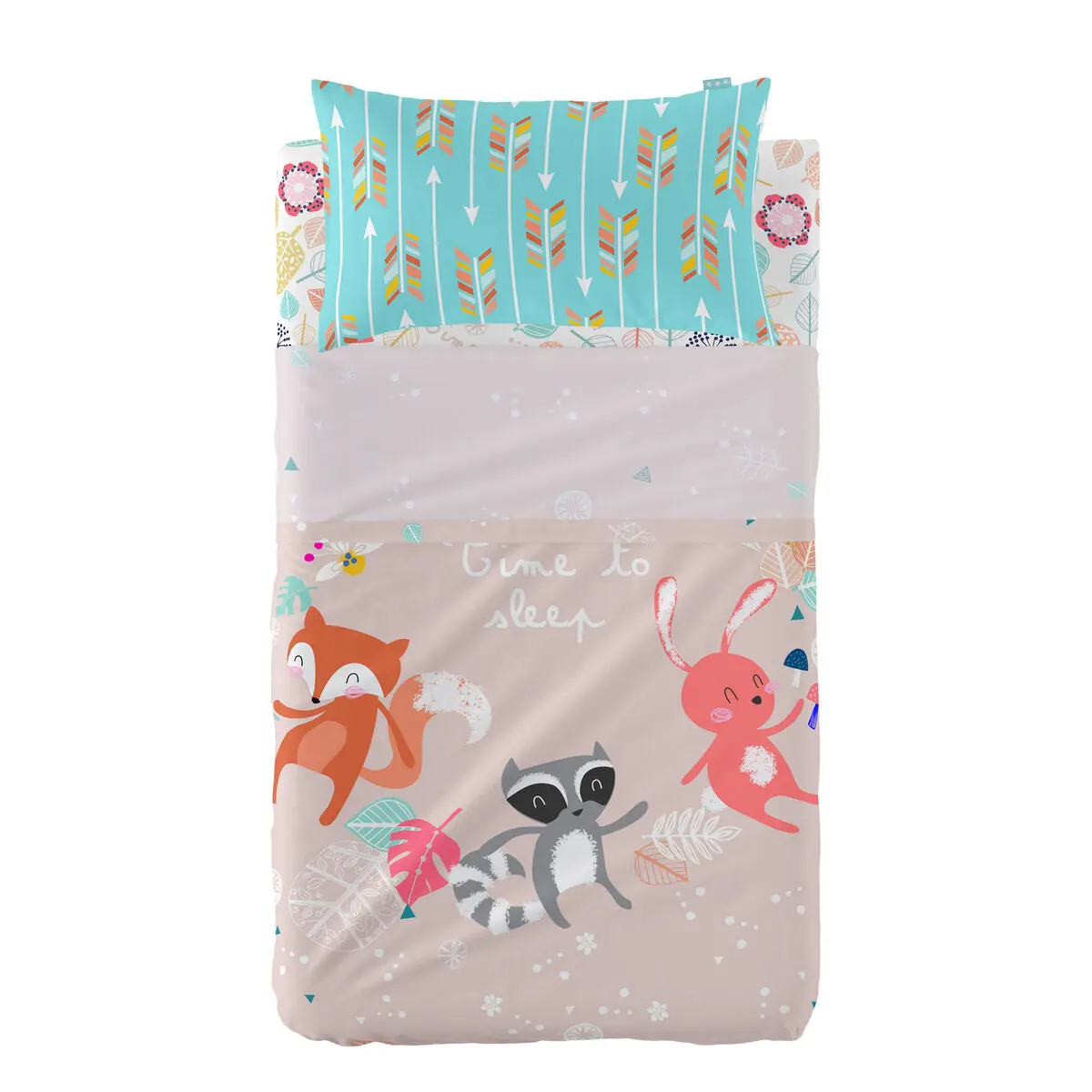 Set di Lenzuola HappyFriday Moshi Moshi Fantasy Multicolore Culla Neonato 2 Pezzi