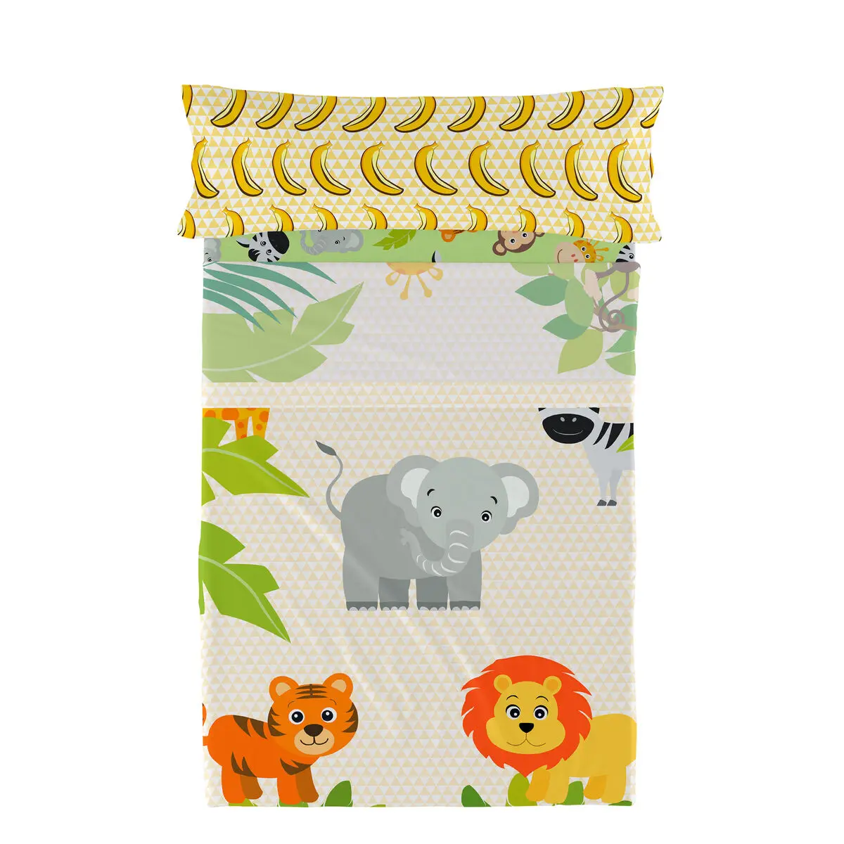 Set di Lenzuola HappyFriday Mr Fox Wild Multicolore Singolo 2 Pezzi