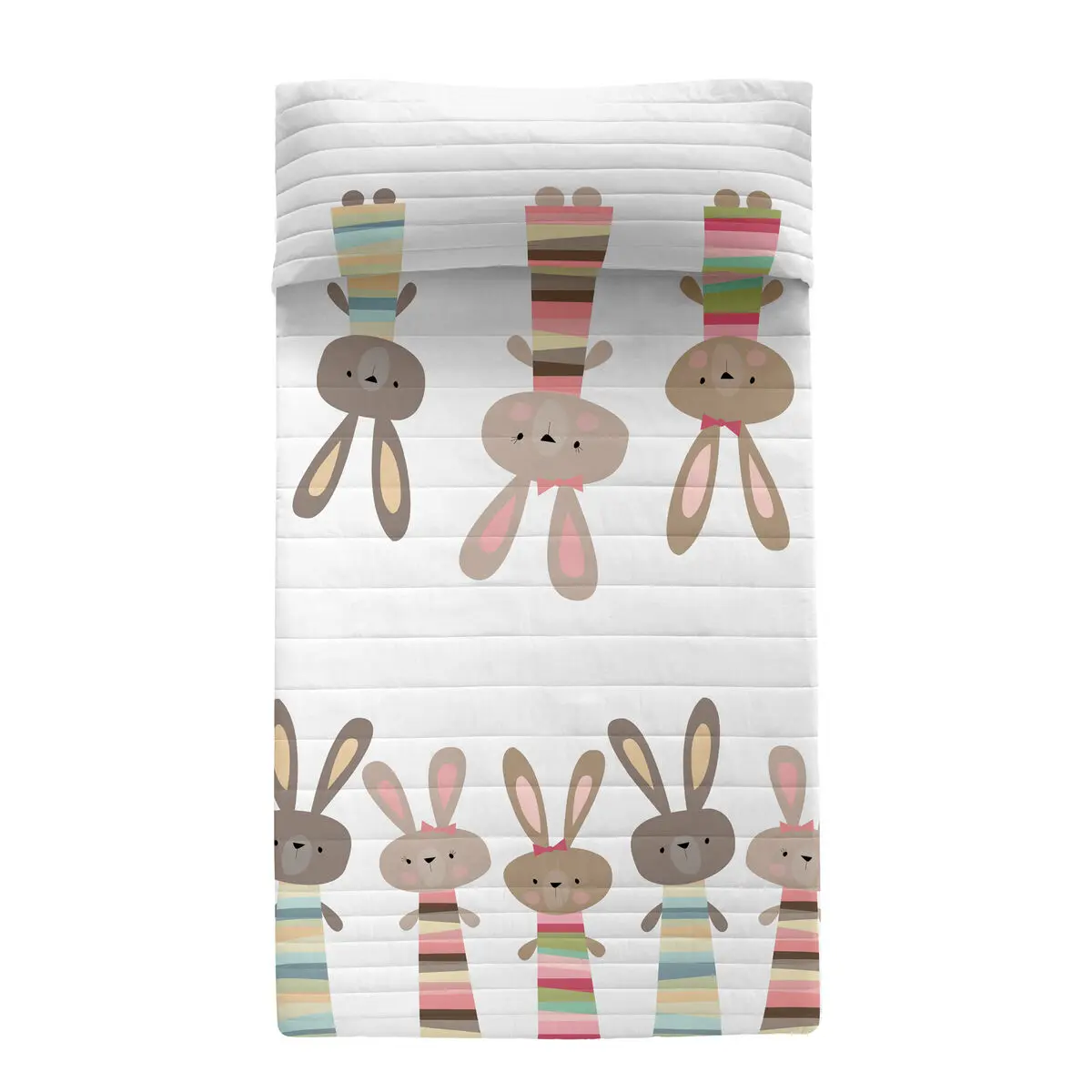 Trapunta HappyFriday Moshi Moshi Rabbit Family Multicolore 180 x 260 cm