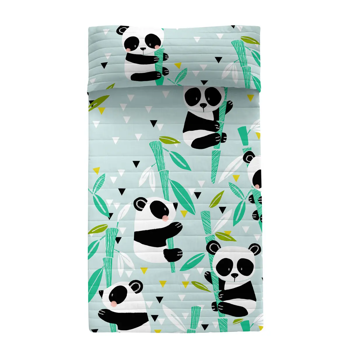 Trapunta HappyFriday Moshi Moshi Azzurro 200 x 260 cm Panda