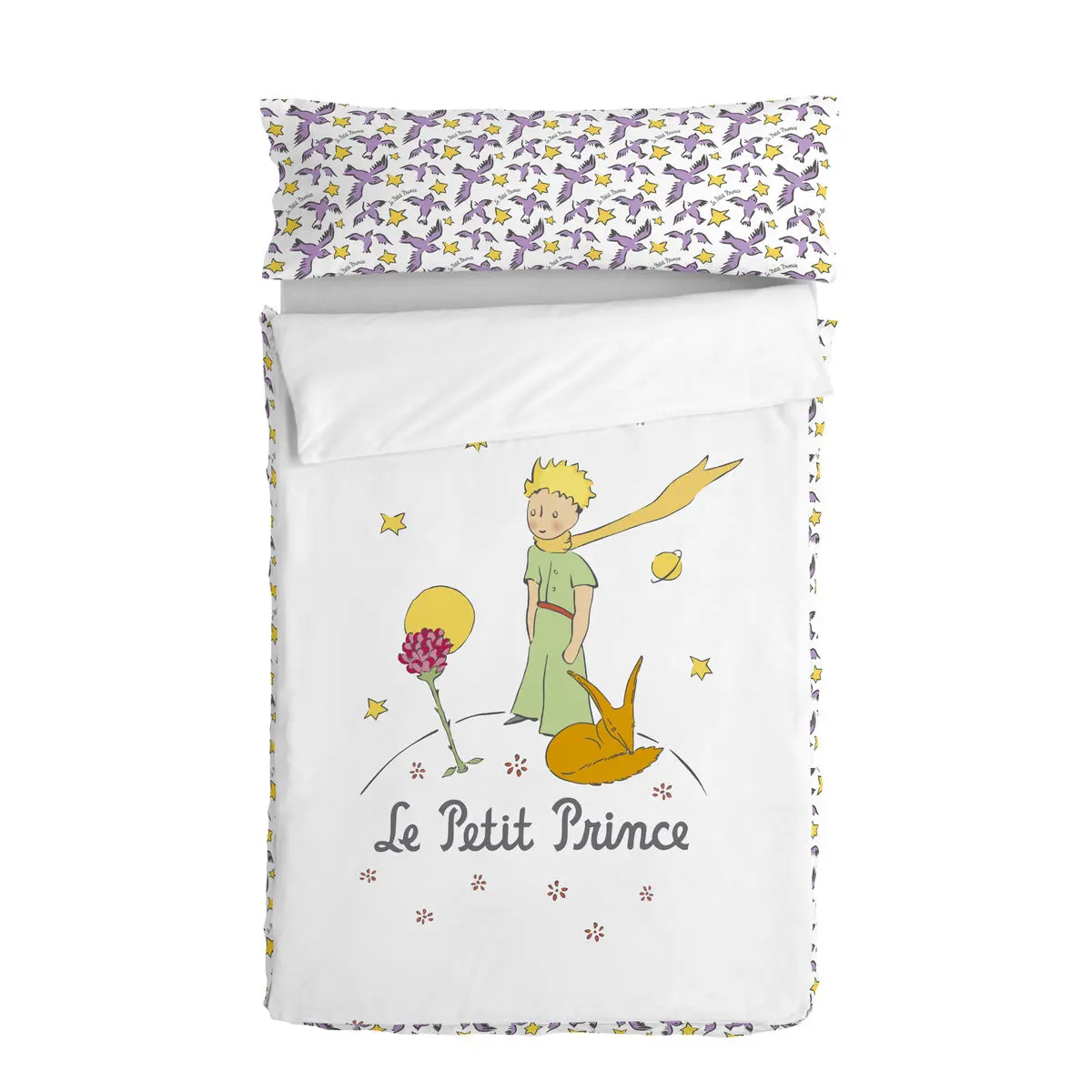 Copripiumone a sacco con Piumone HappyFriday Le Petit Prince Ses Amis Multicolore 105 x 200 cm