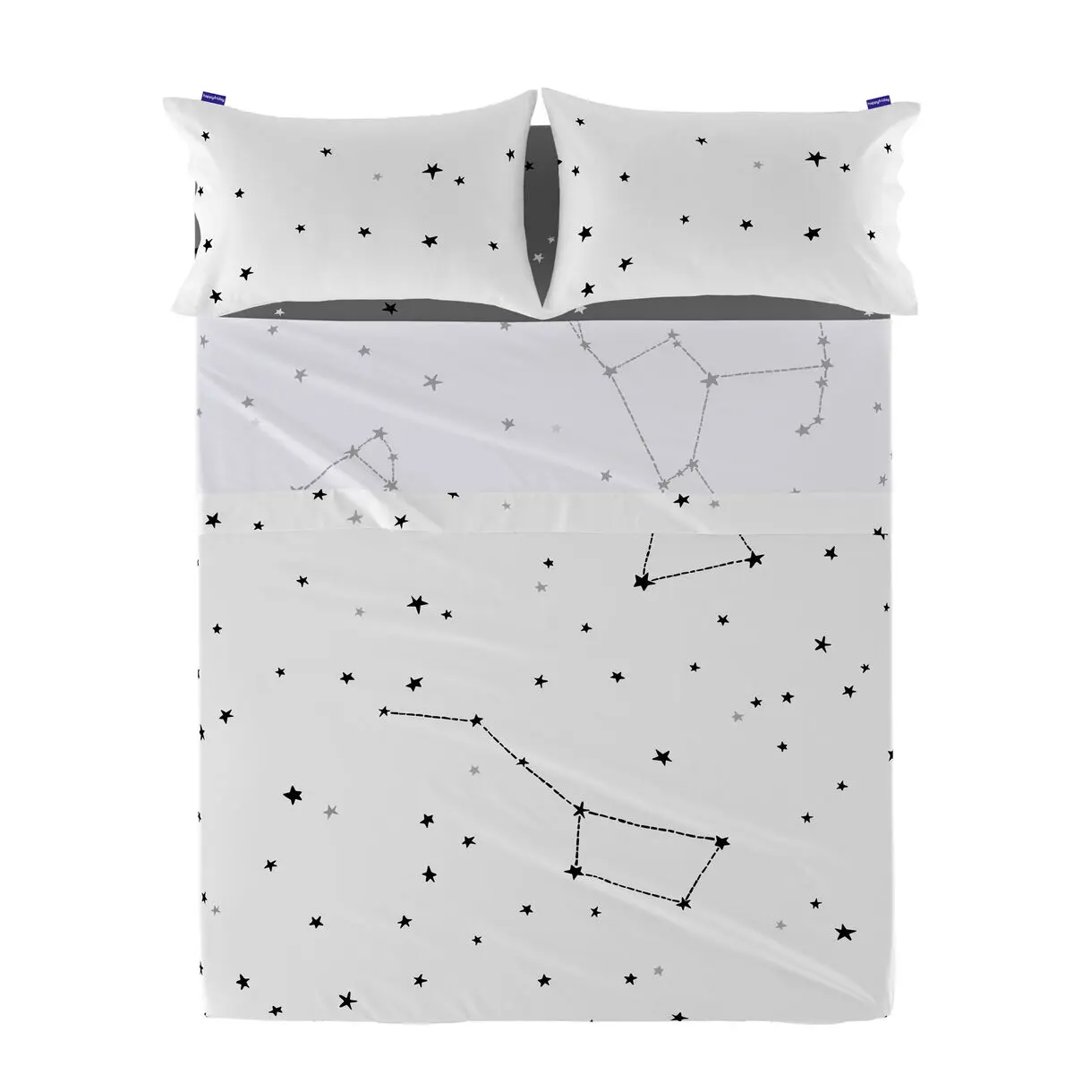 Lenzuolo Superiore HappyFriday Blanc Constellation Multicolore 180 x 270 cm (Stelle)