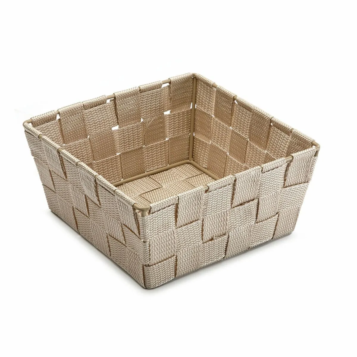 Cestino Multiuso Versa Beige Bagno e Doccia 19 x 9 x 19 cm