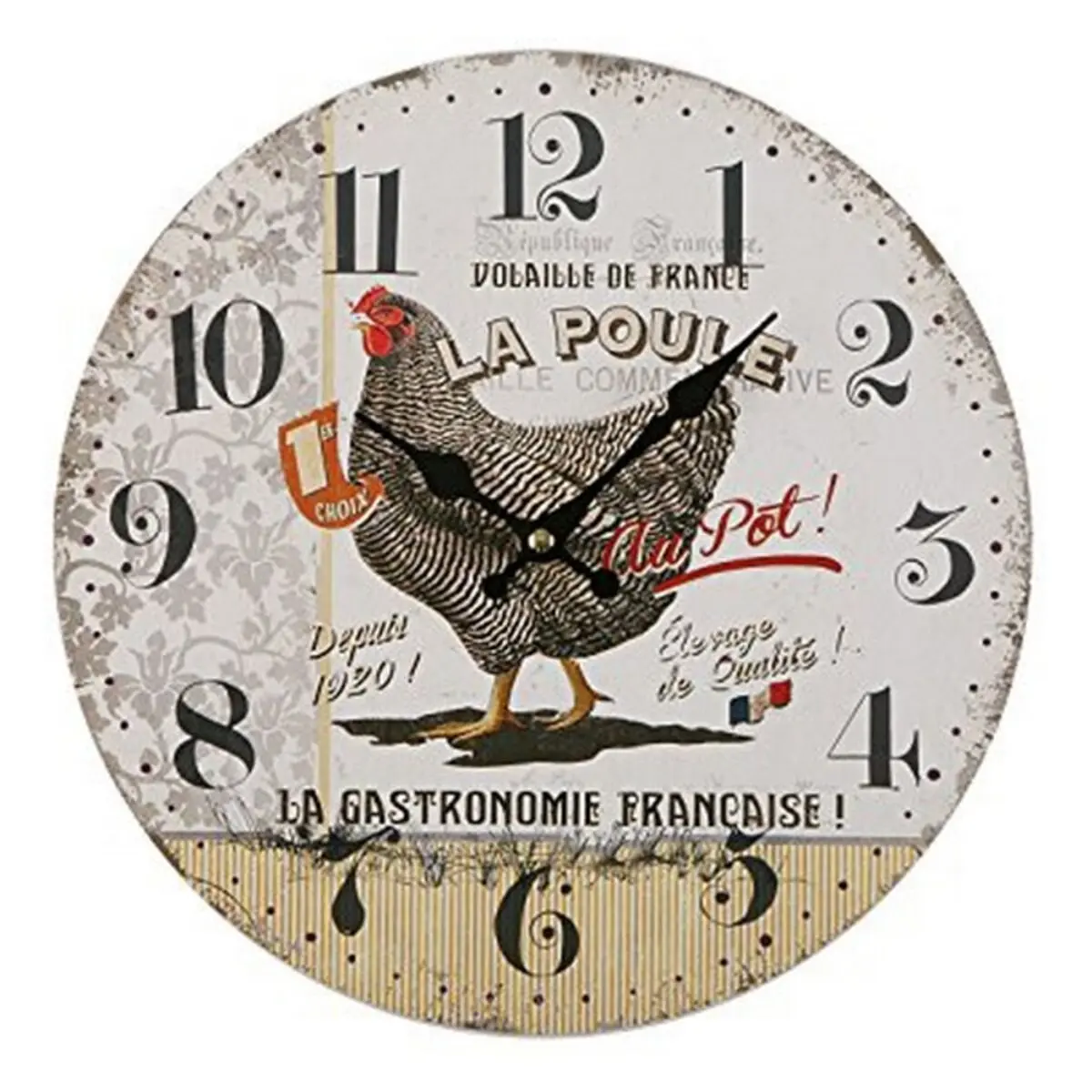 Orologio da Parete Versa Gallina Plastica (5 x 28 x 28 cm)