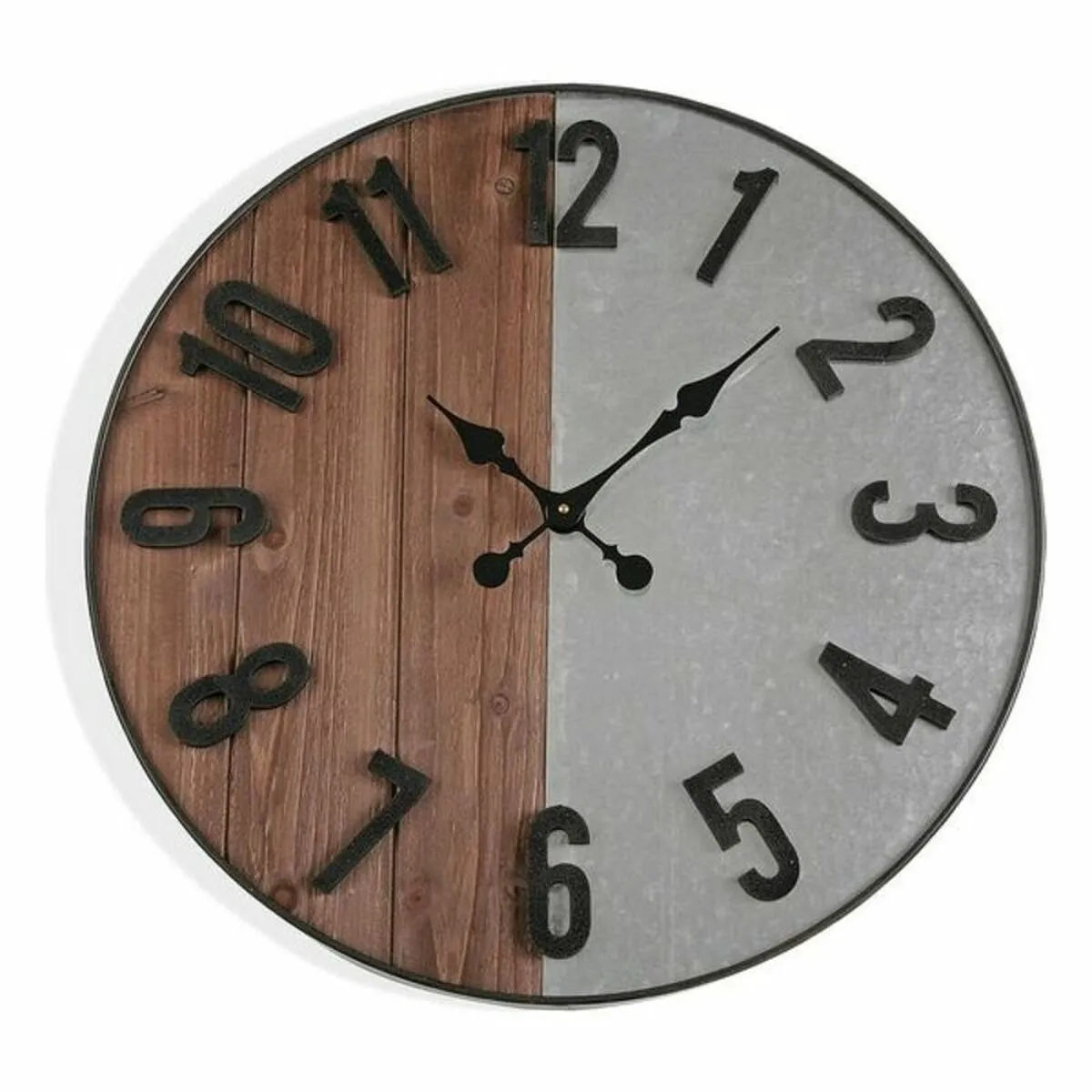 Orologio da Parete Versa Metallo Legno MDF Legno MDF/Metallo 5 x 60 x 60 cm