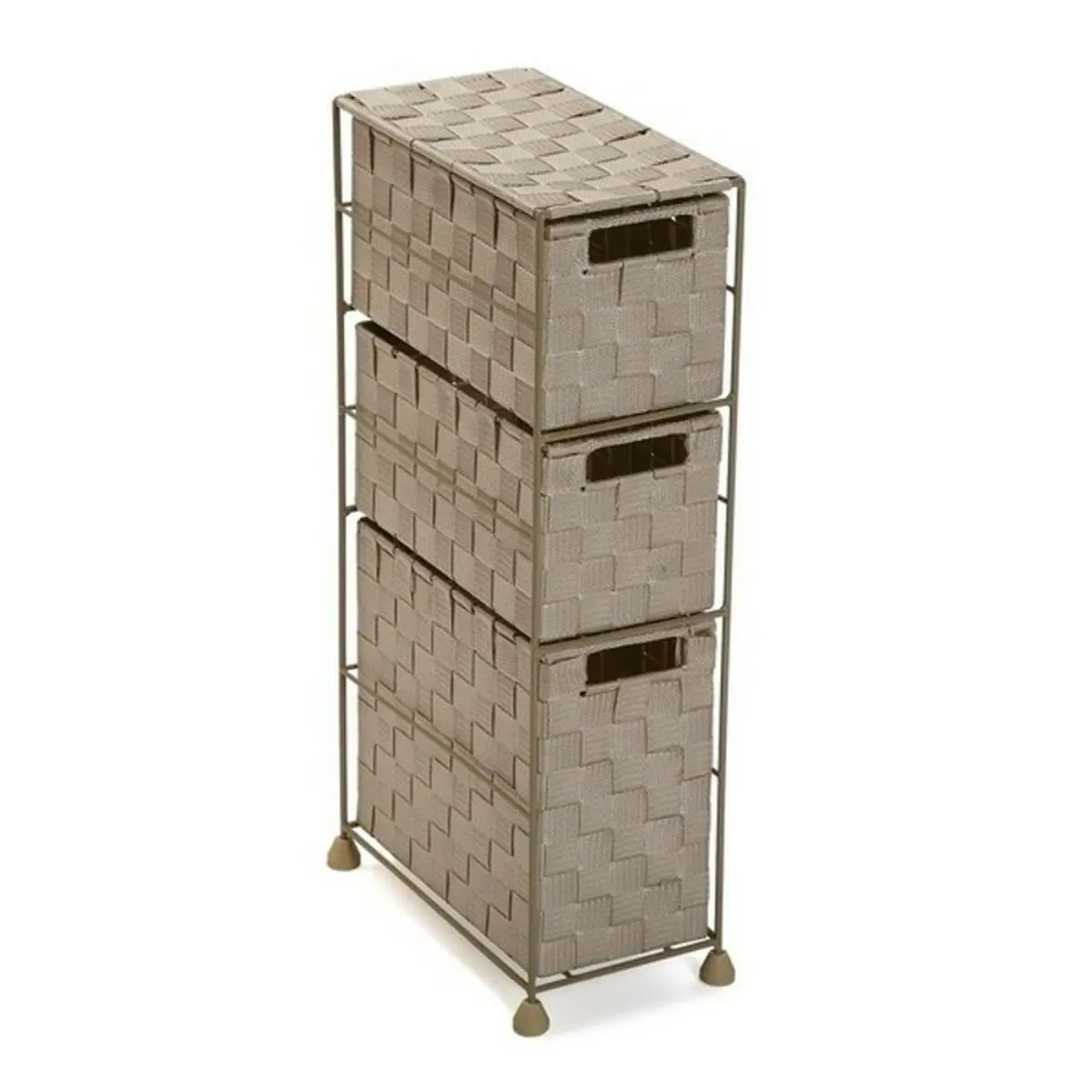 Mobile Aggiuntivo Versa 19487083 Beige 3 cassetti polipropilene (28 x 57 x 15,5 cm)