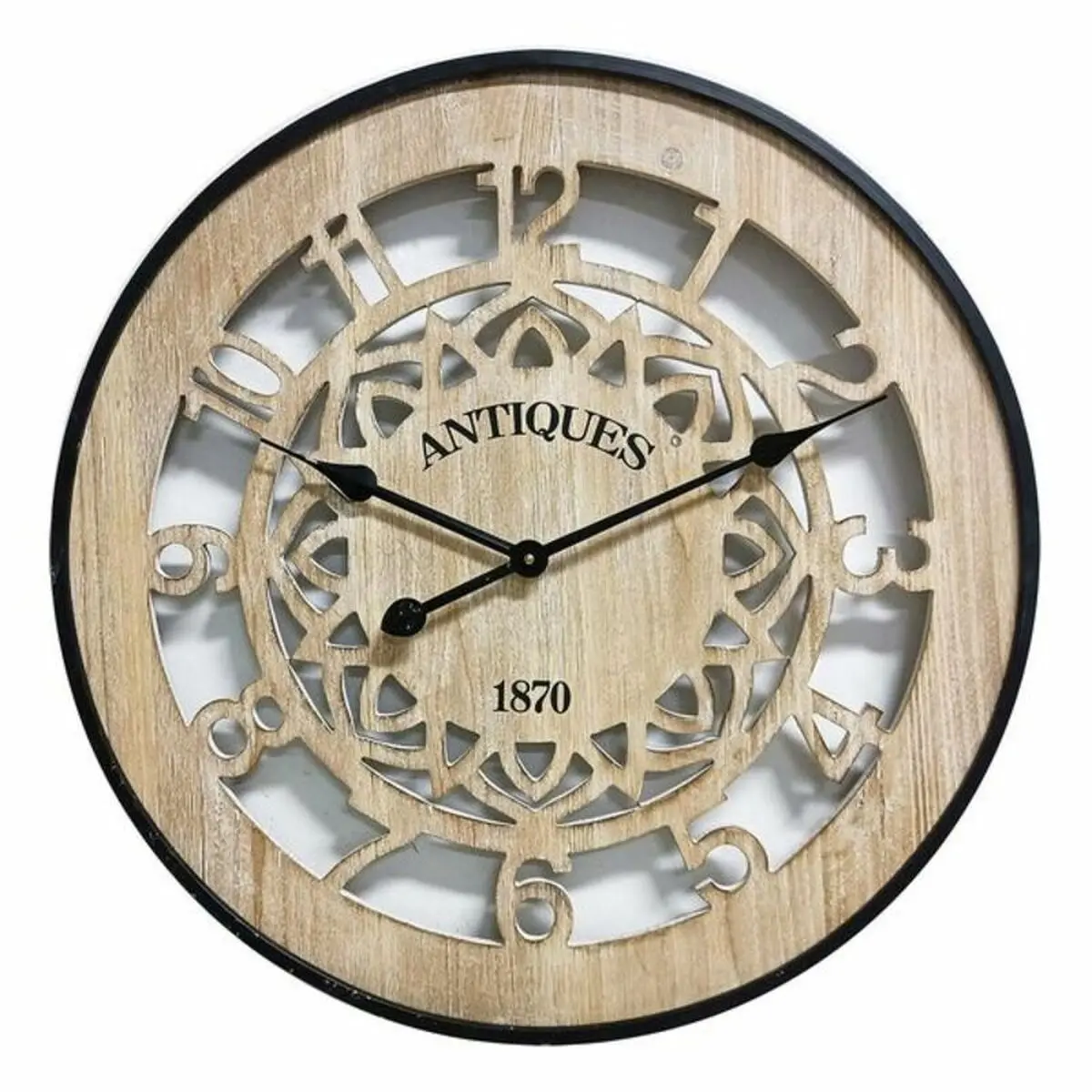 Orologio da Parete Versa Legno MDF/Metallo (4,5 x 60 x 60 cm)