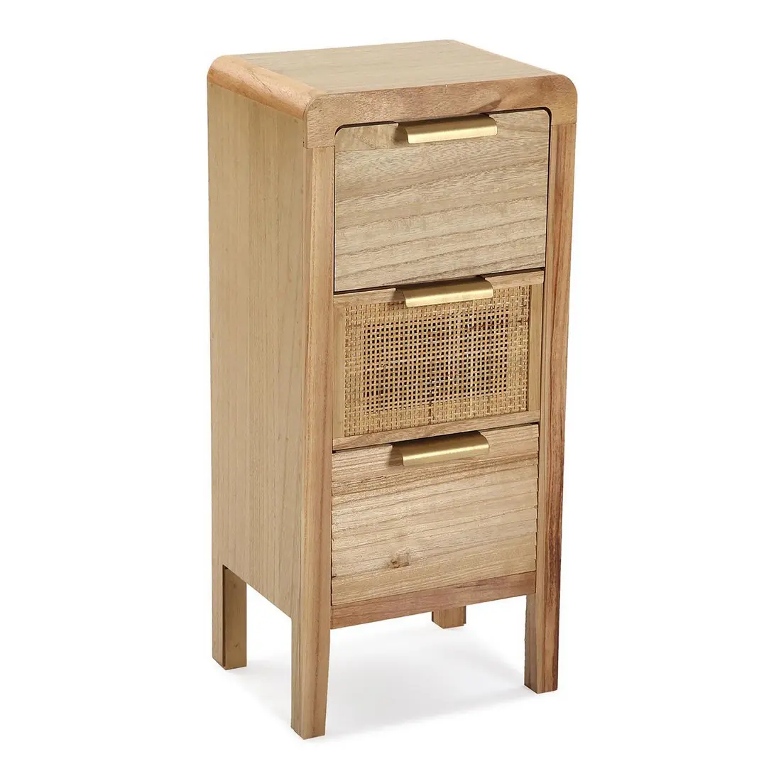 Cassettiera Versa Rattan Legno MDF (24 x 66 x 30 cm)