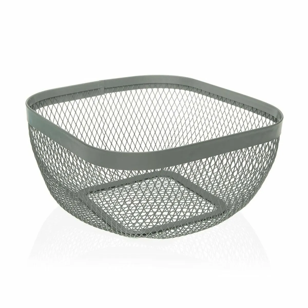 Portafrutta Versa Grigio Metallo Acciaio (26,5 x 12,5 x 26,5 cm)