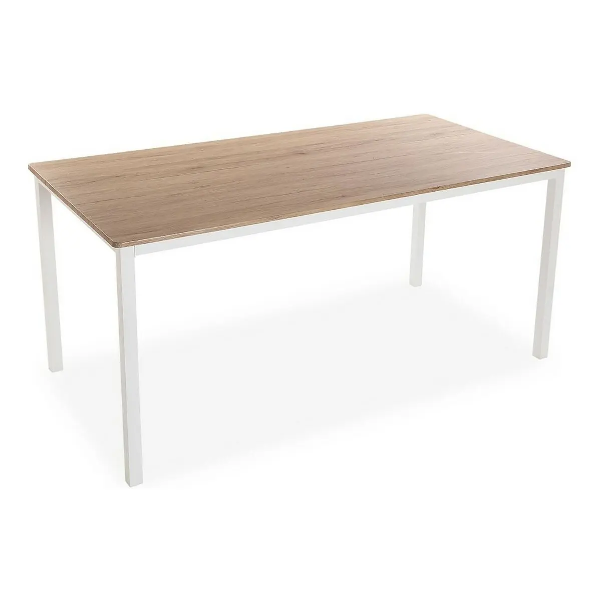 Tavolo da Pranzo Bianco Marrone Legno MDF (80 x 79 x 160 cm)