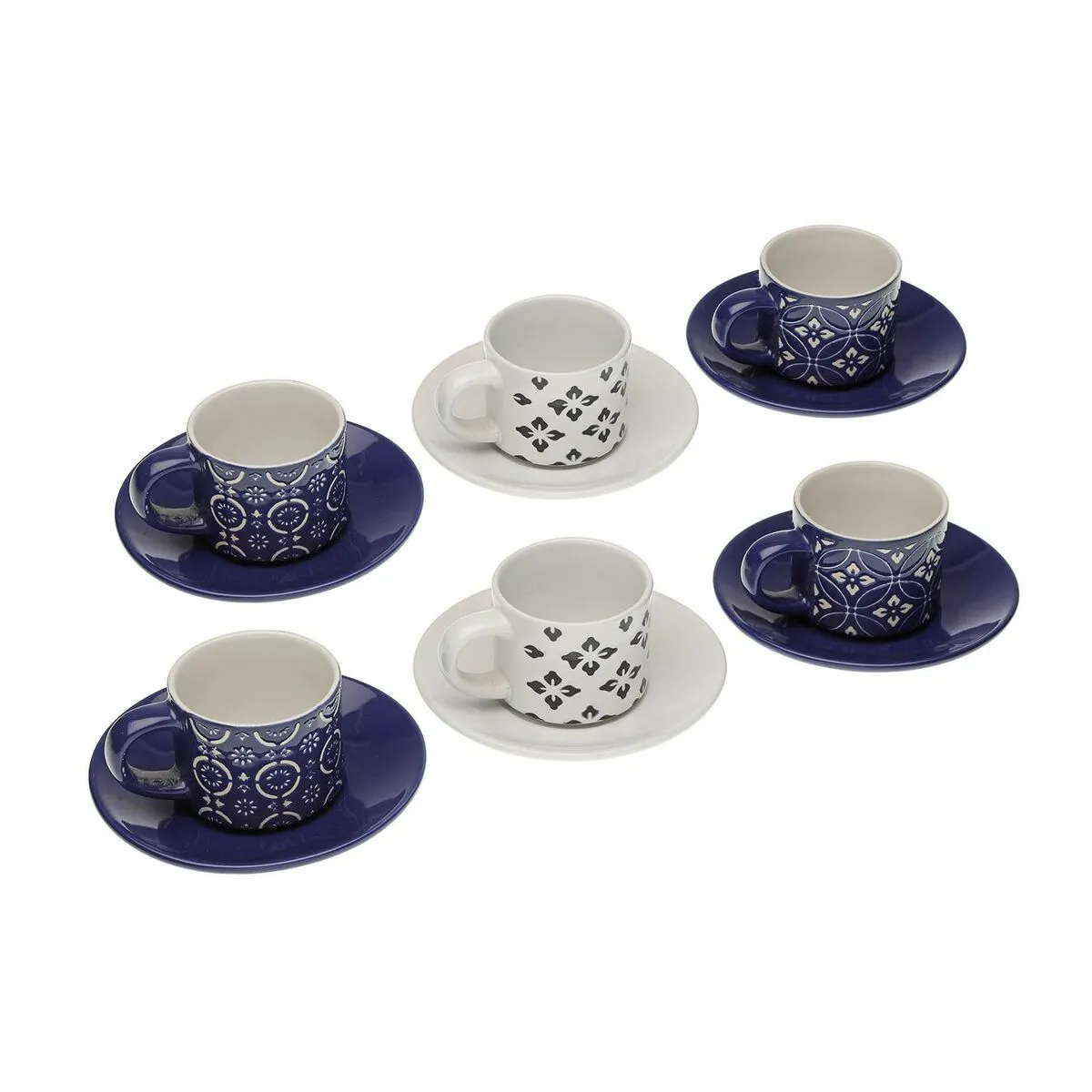 Set di Tazze da Caffè Versa Regina Ceramica (6 Pezzi)