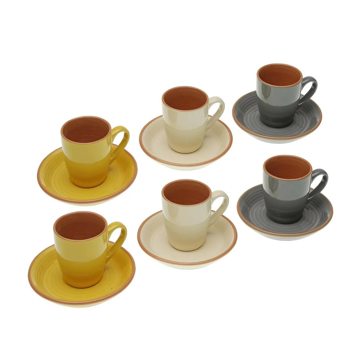 Set di Tazze da Caffè Versa Corin Ceramica (6 Pezzi)