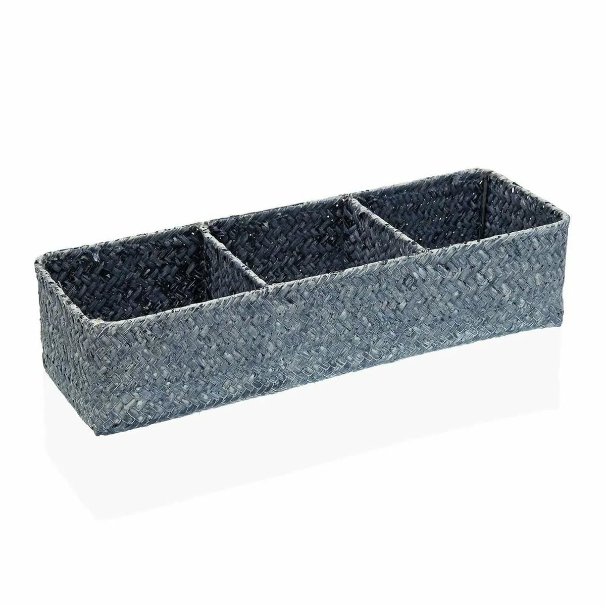 Cestino Multiuso Versa Azzurro Alghe marine (12 x 8 x 36 cm)