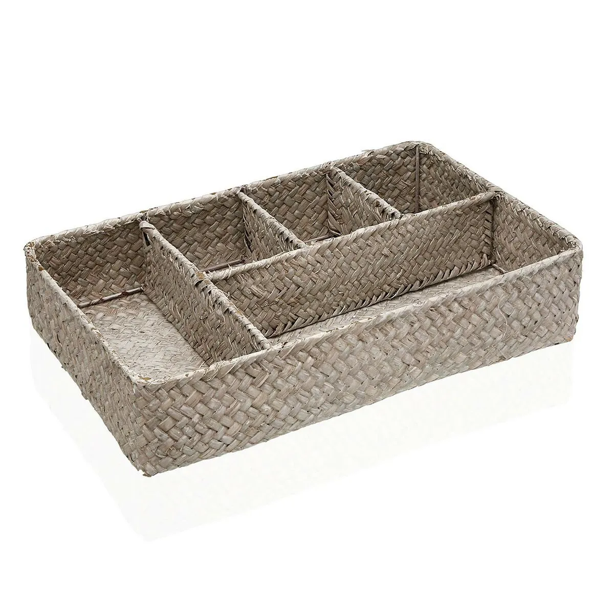 Contenitori per Cassetti Versa Rattan Alghe marine 22 x 7 x 35 cm