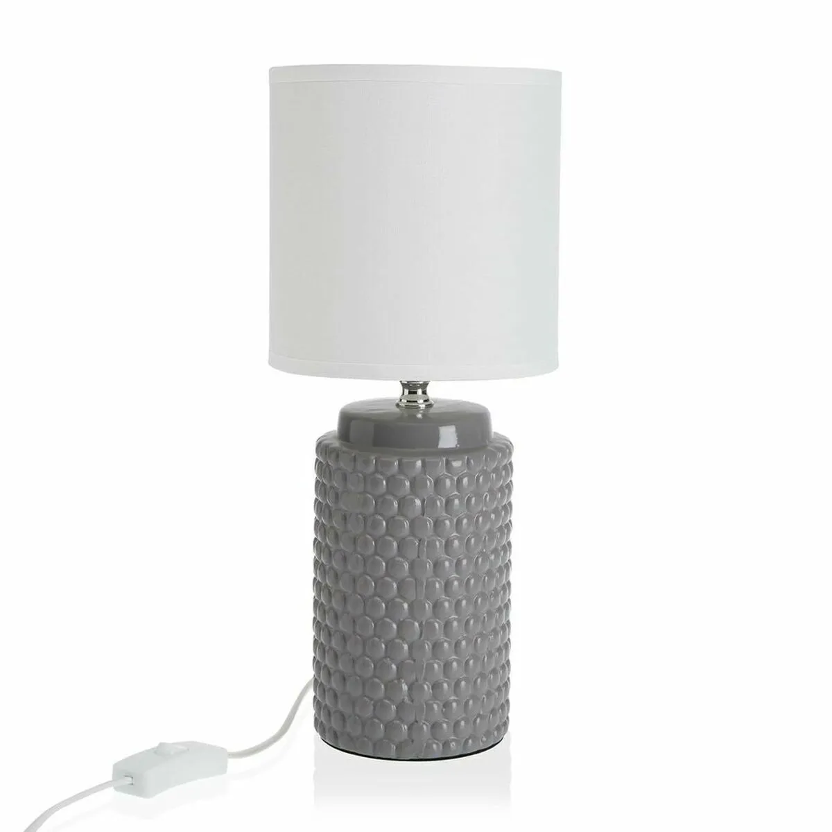 Lampada da tavolo Versa Grigio Ceramica (14,5 x 35 x 14,5 cm)