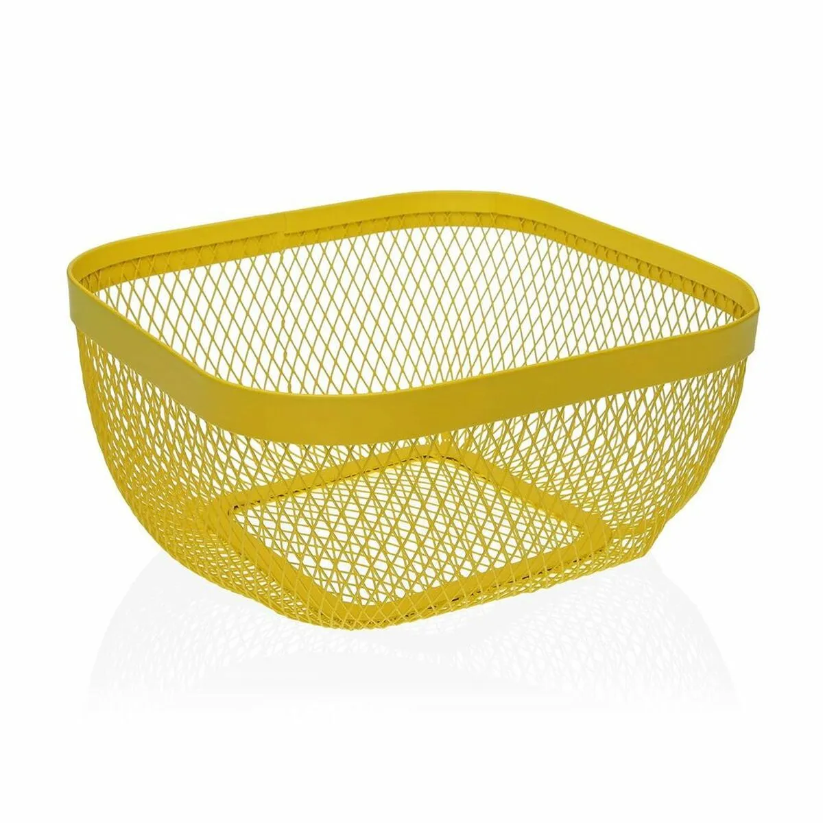 Portafrutta Versa Giallo Metallo Acciaio (26,5 x 12,5 x 26,5 cm)