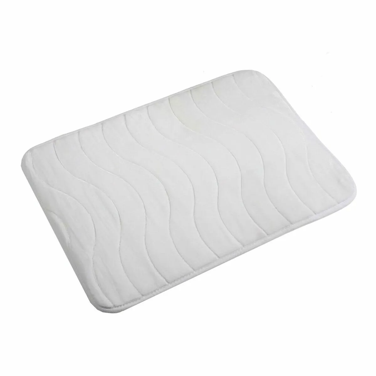 Tappeto da bagno Versa Fernie Bianco Cotone (40 x 60 cm)