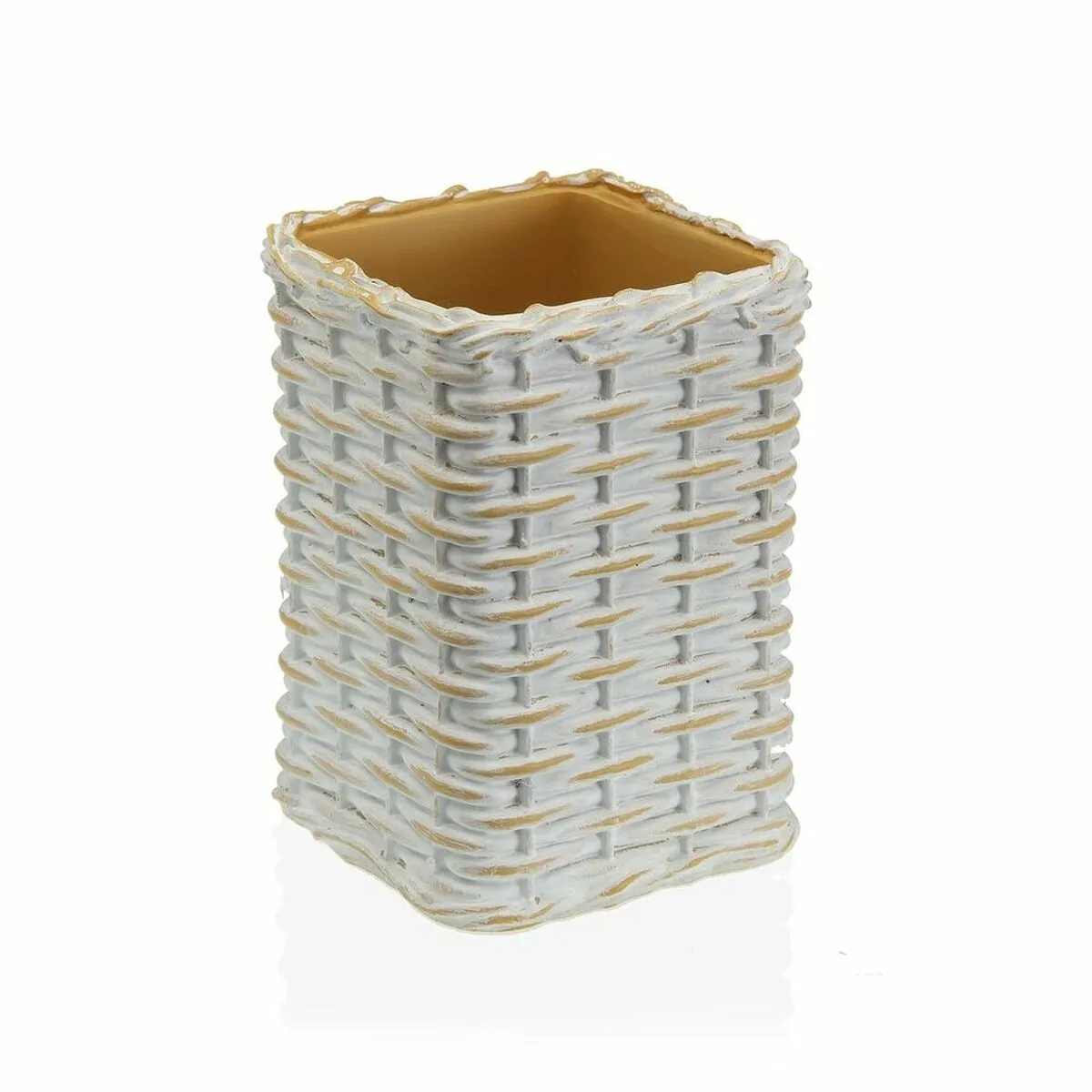 Portaspazzolini da Denti Versa Beige Resina (7,5 x 10 x 7,5 cm)