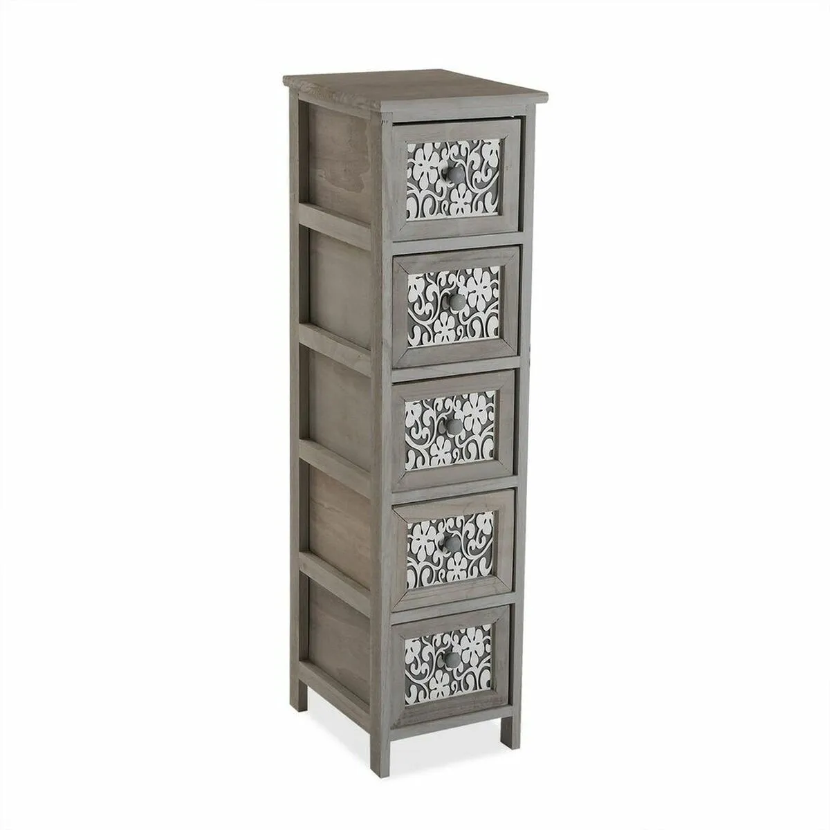 Cassettiera Versa Grey Legno (32 x 98 x 26 cm)