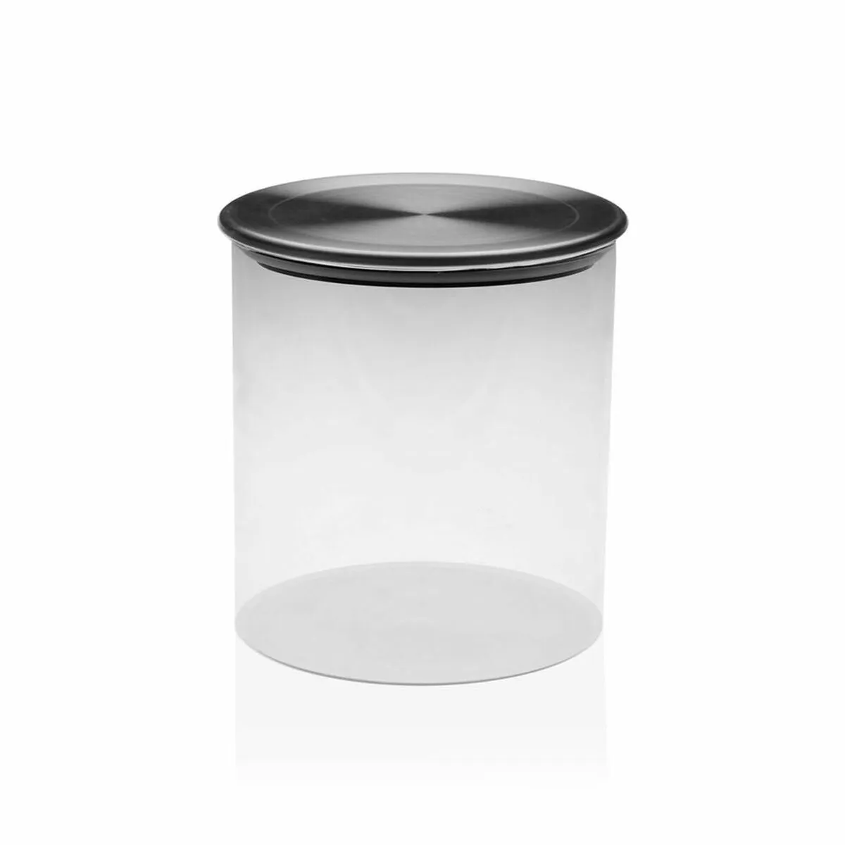 Barattolo di Vetro Versa 350 ml Cristallo Acciaio (ø 8,5 x 8,5 cm)