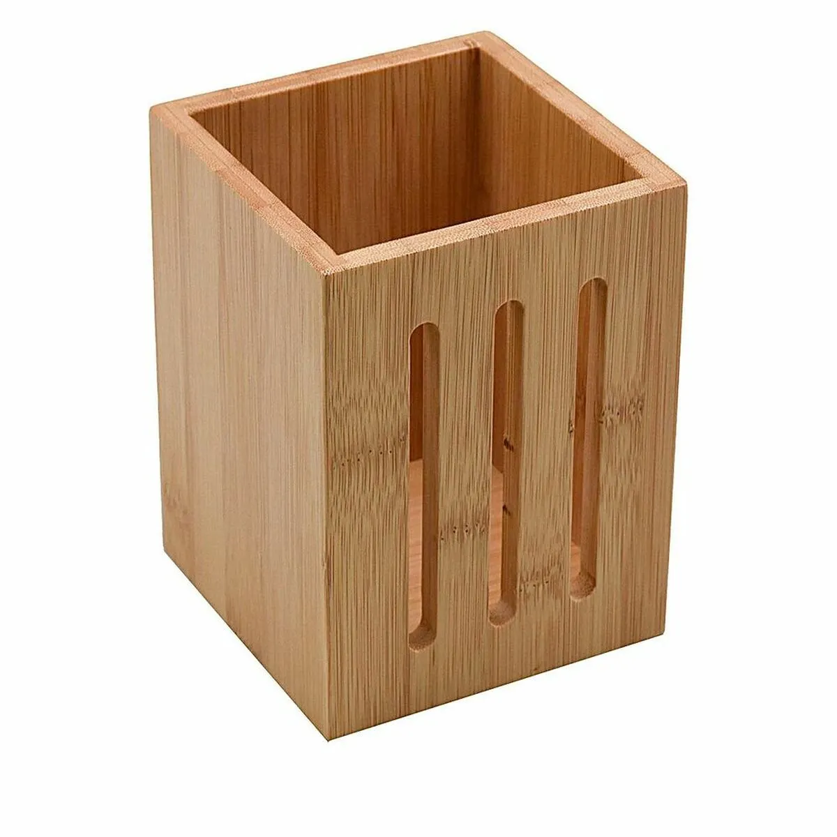 Contenitore per Utensili da Cucina Versa 10 x 13,5 x 10 cm Bambù