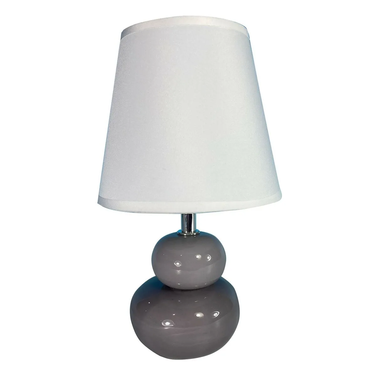 Lampada da tavolo Versa Grigio Ceramica Tessile (15 x 22,5 x 9,5 cm)