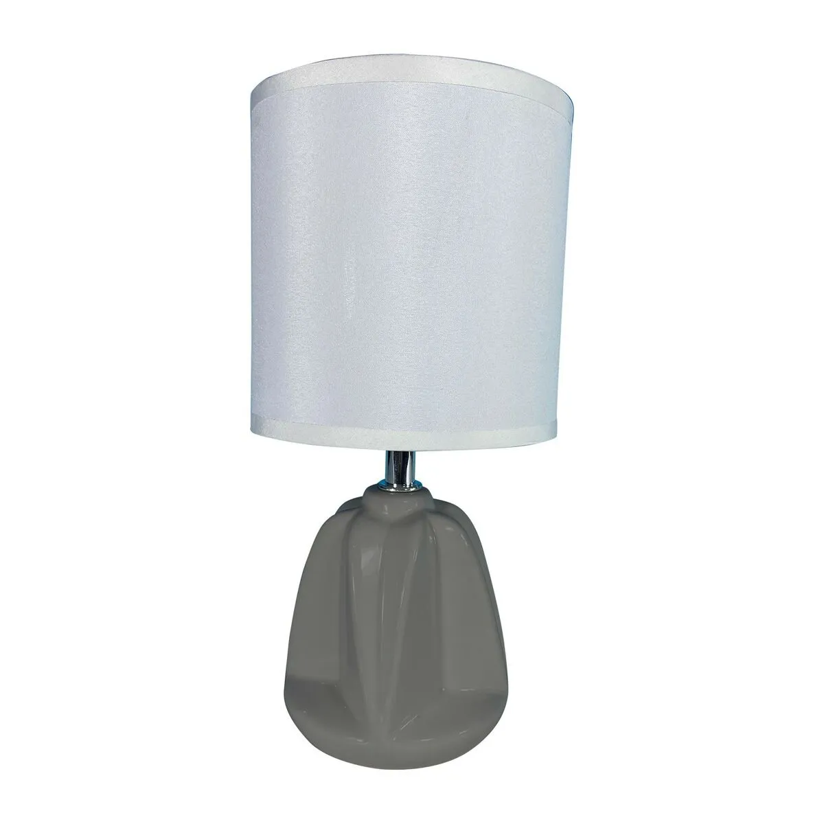 Lampada da tavolo Versa Adam Grigio Ceramica Tessile (13 x 29 x 10,5 cm)