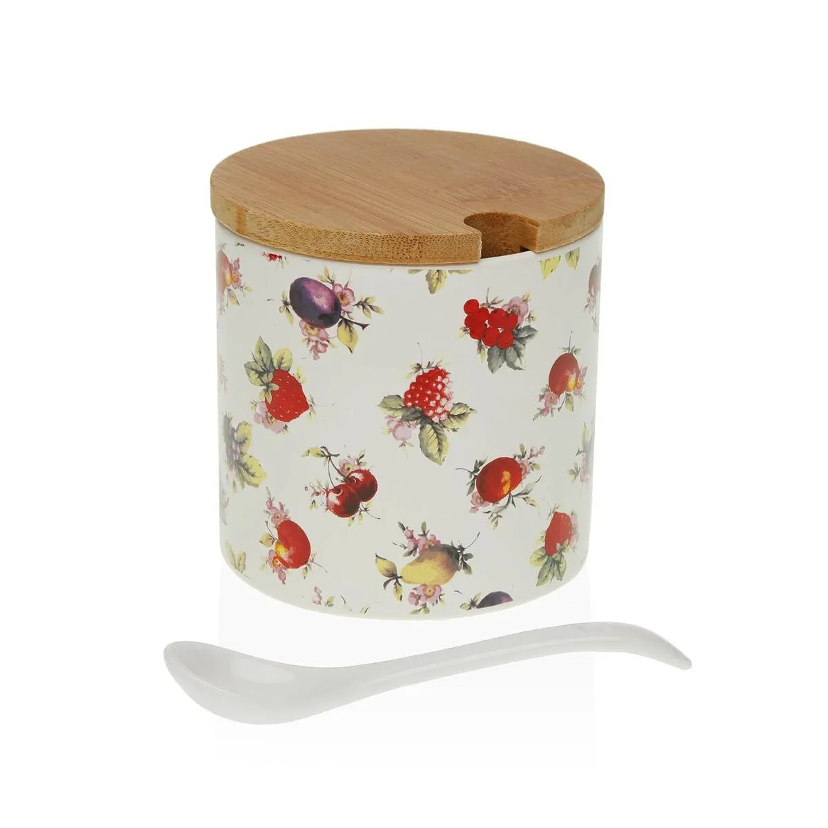 Portazucchero Versa Strawberry Ceramica (8 x 8 x 8 cm)