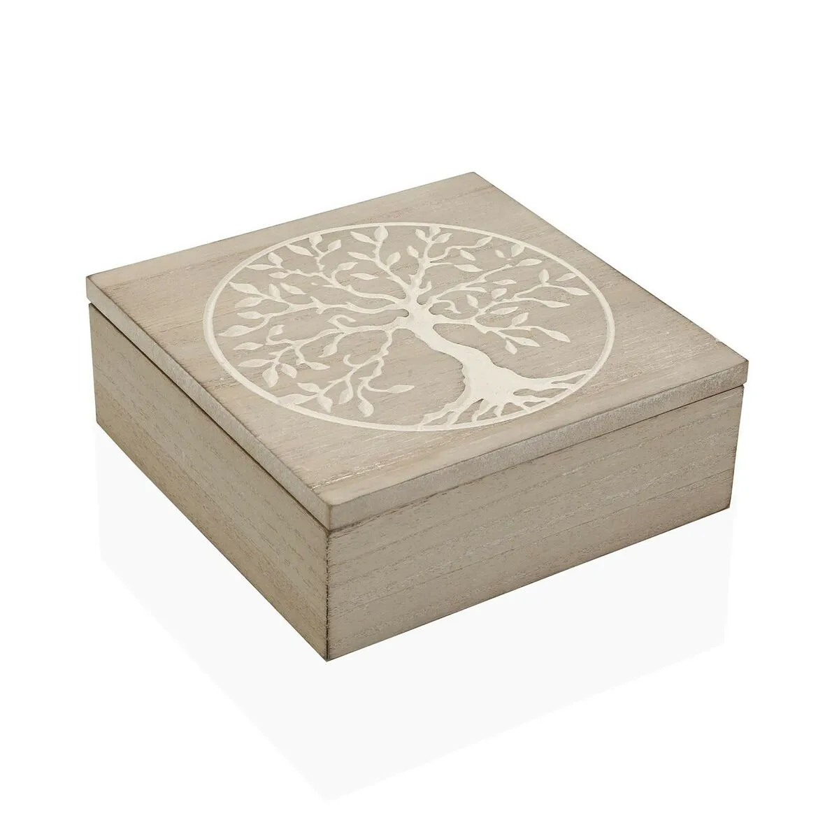 Scatola Decorativa Versa Legno 24 x 6 x 16,5 cm