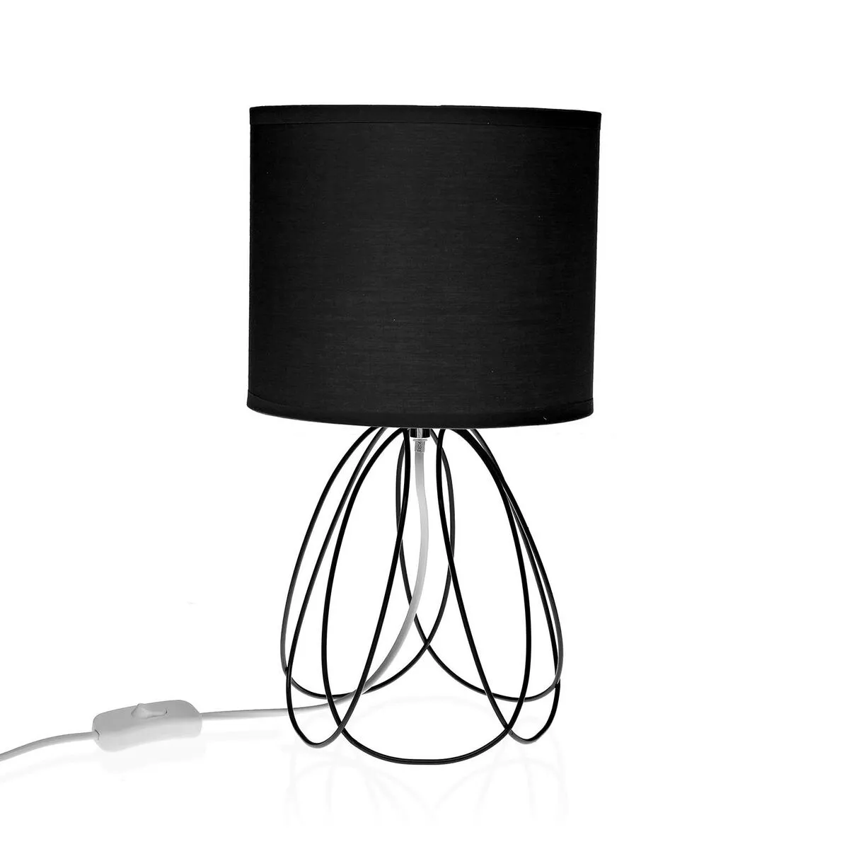 Lampada da tavolo Versa Mila Nero 20 x 36 cm Metallo