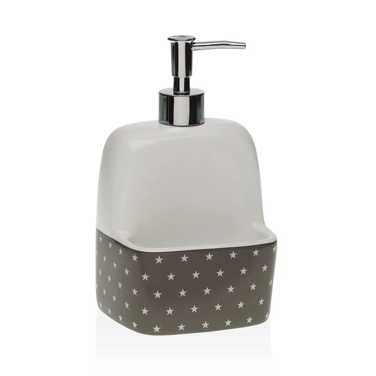 Dispenser di Sapone Versa Stars Soft Ceramica ABS Dolomite 11 x 20,5 x 11 cm