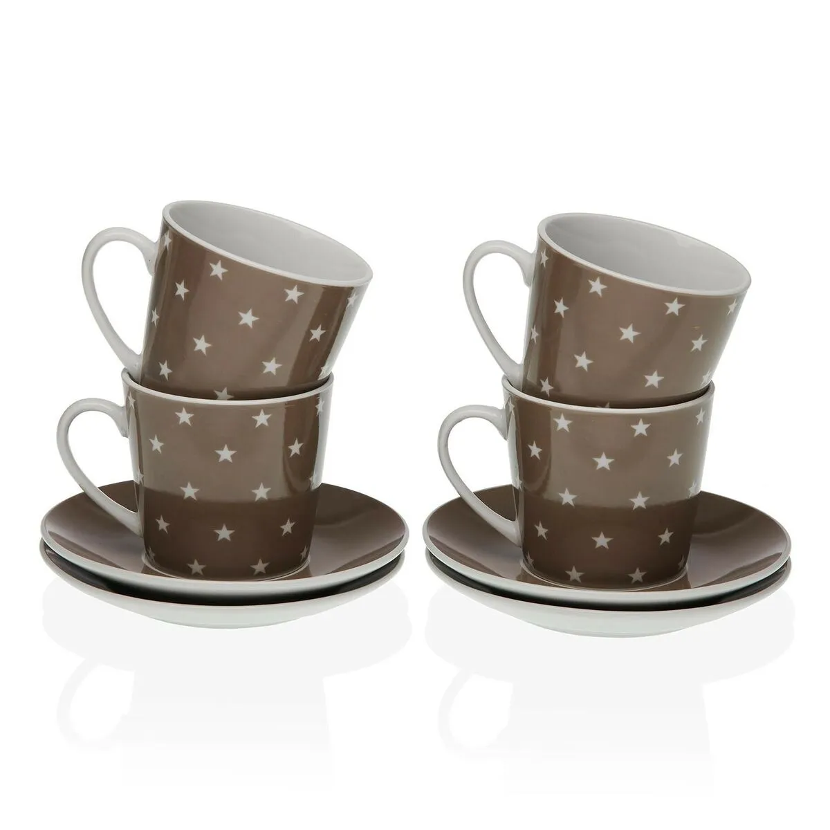 Set di Tazze da Caffè Versa Stelle Porcellana (8 Pezzi)