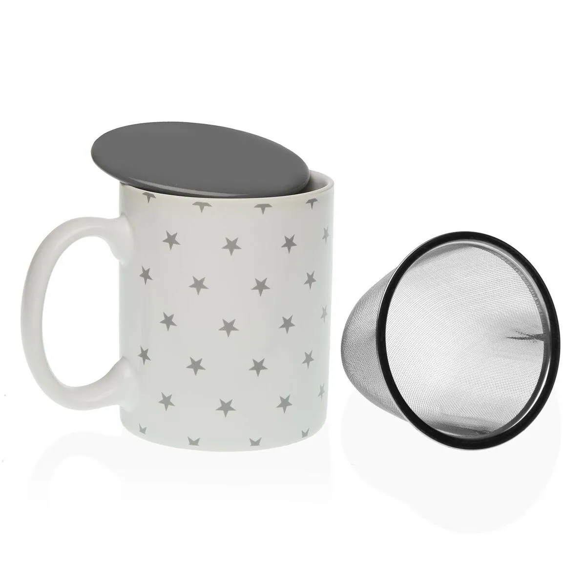 Tazza con Filtro per Infusioni Versa Stary Porcellana Gres