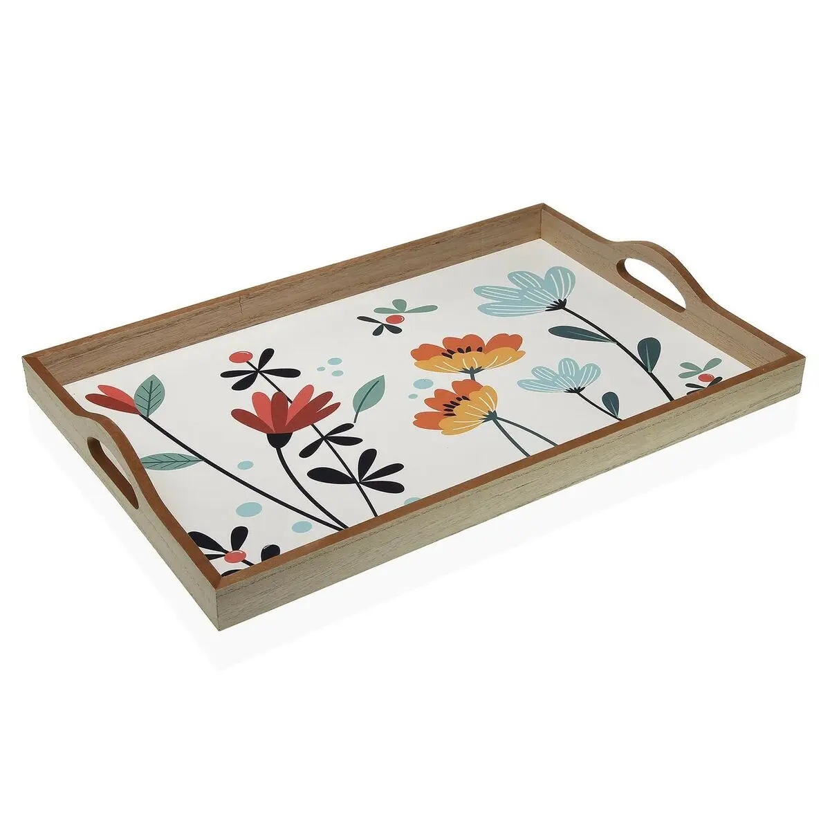 Vassoio Versa Selene Legno MDF 30 x 5 x 45 cm Fiori